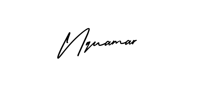How to make Nquamar signature? AmerikaSignatureDemo-Regular is a professional autograph style. Create handwritten signature for Nquamar name. Nquamar signature style 3 images and pictures png