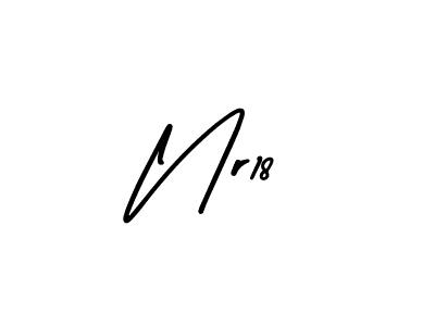 How to make Nr18 signature? AmerikaSignatureDemo-Regular is a professional autograph style. Create handwritten signature for Nr18 name. Nr18 signature style 3 images and pictures png