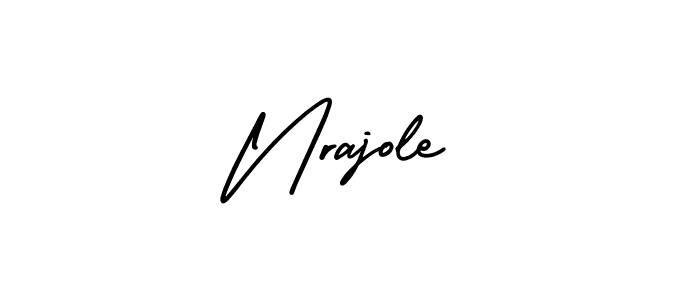 Nrajole stylish signature style. Best Handwritten Sign (AmerikaSignatureDemo-Regular) for my name. Handwritten Signature Collection Ideas for my name Nrajole. Nrajole signature style 3 images and pictures png