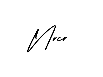 This is the best signature style for the Nrcr name. Also you like these signature font (AmerikaSignatureDemo-Regular). Mix name signature. Nrcr signature style 3 images and pictures png