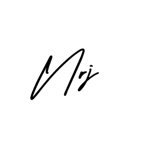 Use a signature maker to create a handwritten signature online. With this signature software, you can design (AmerikaSignatureDemo-Regular) your own signature for name Nrj. Nrj signature style 3 images and pictures png