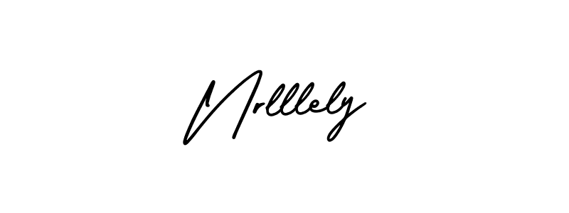 It looks lik you need a new signature style for name Nrlllely. Design unique handwritten (AmerikaSignatureDemo-Regular) signature with our free signature maker in just a few clicks. Nrlllely signature style 3 images and pictures png