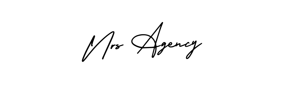 Also You can easily find your signature by using the search form. We will create Nrs Agency name handwritten signature images for you free of cost using AmerikaSignatureDemo-Regular sign style. Nrs Agency signature style 3 images and pictures png