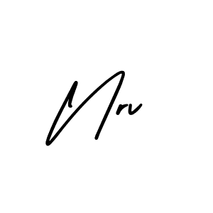 The best way (AmerikaSignatureDemo-Regular) to make a short signature is to pick only two or three words in your name. The name Nrv include a total of six letters. For converting this name. Nrv signature style 3 images and pictures png
