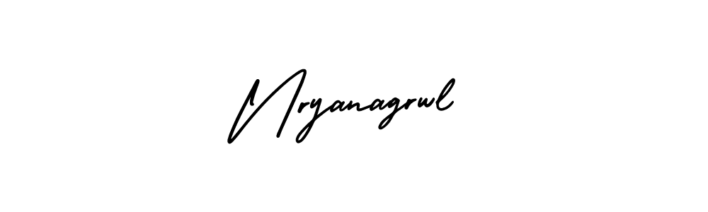 Also You can easily find your signature by using the search form. We will create Nryanagrwl name handwritten signature images for you free of cost using AmerikaSignatureDemo-Regular sign style. Nryanagrwl signature style 3 images and pictures png