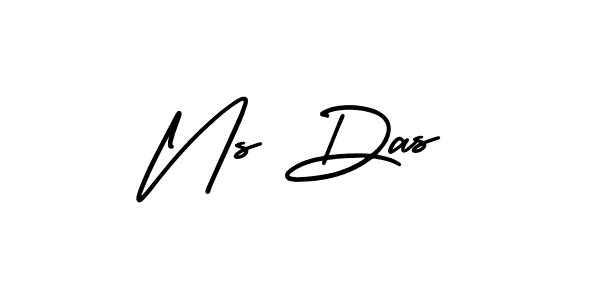 How to make Ns Das signature? AmerikaSignatureDemo-Regular is a professional autograph style. Create handwritten signature for Ns Das name. Ns Das signature style 3 images and pictures png