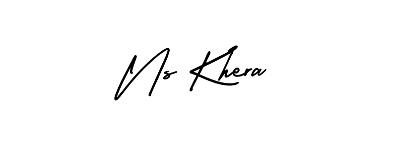 Ns Khera stylish signature style. Best Handwritten Sign (AmerikaSignatureDemo-Regular) for my name. Handwritten Signature Collection Ideas for my name Ns Khera. Ns Khera signature style 3 images and pictures png