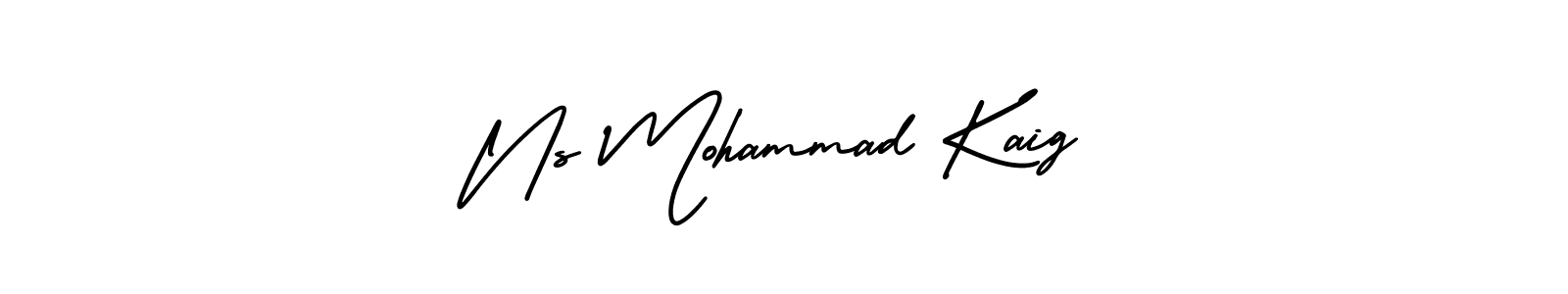 Ns Mohammad Kaig stylish signature style. Best Handwritten Sign (AmerikaSignatureDemo-Regular) for my name. Handwritten Signature Collection Ideas for my name Ns Mohammad Kaig. Ns Mohammad Kaig signature style 3 images and pictures png