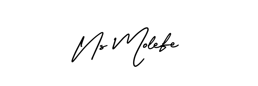 This is the best signature style for the Ns Molefe name. Also you like these signature font (AmerikaSignatureDemo-Regular). Mix name signature. Ns Molefe signature style 3 images and pictures png