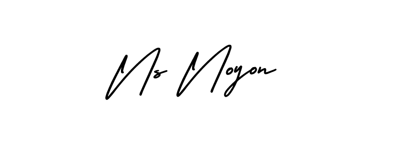 Make a beautiful signature design for name Ns Noyon. Use this online signature maker to create a handwritten signature for free. Ns Noyon signature style 3 images and pictures png