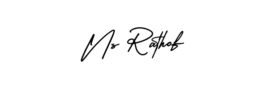 Best and Professional Signature Style for Ns Rathof. AmerikaSignatureDemo-Regular Best Signature Style Collection. Ns Rathof signature style 3 images and pictures png