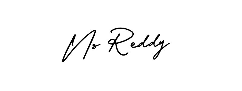 if you are searching for the best signature style for your name Ns Reddy. so please give up your signature search. here we have designed multiple signature styles  using AmerikaSignatureDemo-Regular. Ns Reddy signature style 3 images and pictures png