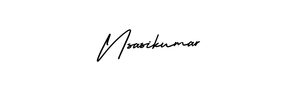 Design your own signature with our free online signature maker. With this signature software, you can create a handwritten (AmerikaSignatureDemo-Regular) signature for name Nsasikumar. Nsasikumar signature style 3 images and pictures png