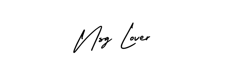 AmerikaSignatureDemo-Regular is a professional signature style that is perfect for those who want to add a touch of class to their signature. It is also a great choice for those who want to make their signature more unique. Get Nsg Lover name to fancy signature for free. Nsg Lover signature style 3 images and pictures png