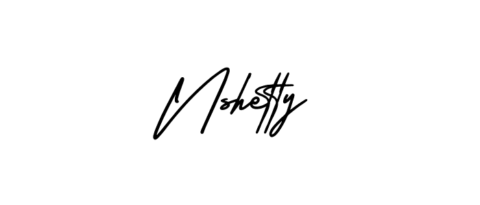 Similarly AmerikaSignatureDemo-Regular is the best handwritten signature design. Signature creator online .You can use it as an online autograph creator for name Nshetty. Nshetty signature style 3 images and pictures png