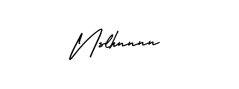 Create a beautiful signature design for name Nslhnnnn. With this signature (AmerikaSignatureDemo-Regular) fonts, you can make a handwritten signature for free. Nslhnnnn signature style 3 images and pictures png