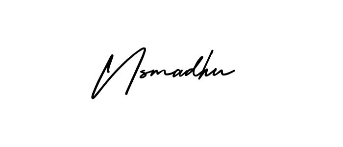 Check out images of Autograph of Nsmadhu name. Actor Nsmadhu Signature Style. AmerikaSignatureDemo-Regular is a professional sign style online. Nsmadhu signature style 3 images and pictures png