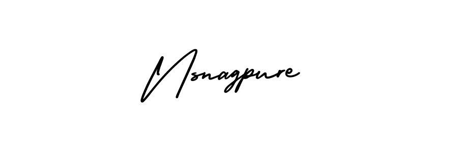 How to make Nsnagpure name signature. Use AmerikaSignatureDemo-Regular style for creating short signs online. This is the latest handwritten sign. Nsnagpure signature style 3 images and pictures png