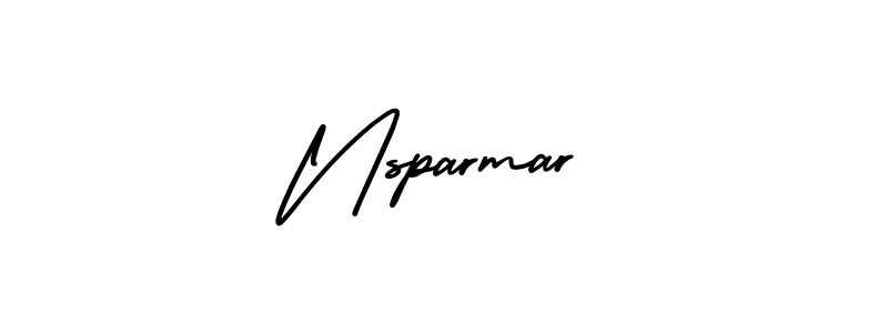 Use a signature maker to create a handwritten signature online. With this signature software, you can design (AmerikaSignatureDemo-Regular) your own signature for name Nsparmar. Nsparmar signature style 3 images and pictures png