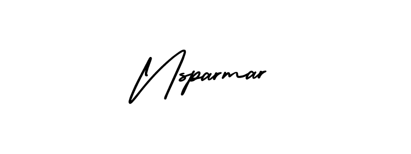 Use a signature maker to create a handwritten signature online. With this signature software, you can design (AmerikaSignatureDemo-Regular) your own signature for name Nsparmar. Nsparmar signature style 3 images and pictures png