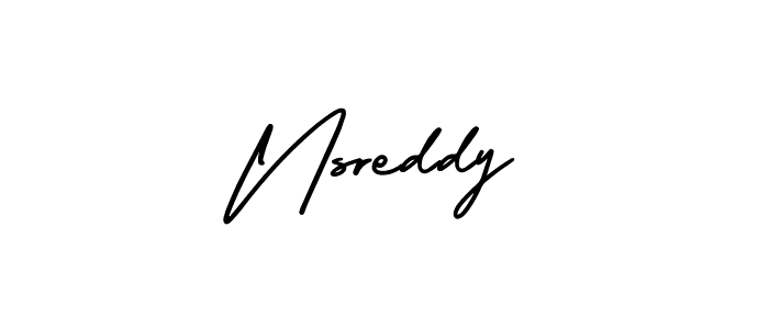 Create a beautiful signature design for name Nsreddy. With this signature (AmerikaSignatureDemo-Regular) fonts, you can make a handwritten signature for free. Nsreddy signature style 3 images and pictures png
