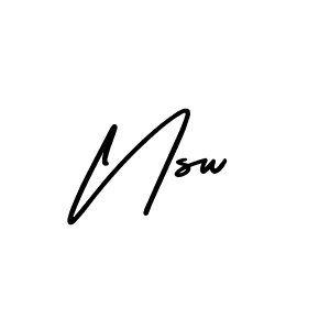 AmerikaSignatureDemo-Regular is a professional signature style that is perfect for those who want to add a touch of class to their signature. It is also a great choice for those who want to make their signature more unique. Get Nsw name to fancy signature for free. Nsw signature style 3 images and pictures png