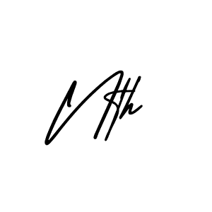 Nth stylish signature style. Best Handwritten Sign (AmerikaSignatureDemo-Regular) for my name. Handwritten Signature Collection Ideas for my name Nth. Nth signature style 3 images and pictures png