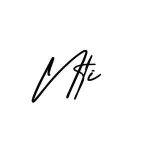 How to make Nti signature? AmerikaSignatureDemo-Regular is a professional autograph style. Create handwritten signature for Nti name. Nti signature style 3 images and pictures png