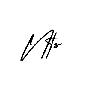 Nts stylish signature style. Best Handwritten Sign (AmerikaSignatureDemo-Regular) for my name. Handwritten Signature Collection Ideas for my name Nts. Nts signature style 3 images and pictures png