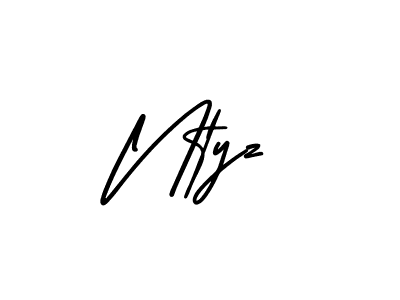 Design your own signature with our free online signature maker. With this signature software, you can create a handwritten (AmerikaSignatureDemo-Regular) signature for name Ntyz. Ntyz signature style 3 images and pictures png
