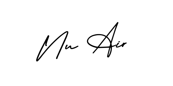 Best and Professional Signature Style for Nu Air. AmerikaSignatureDemo-Regular Best Signature Style Collection. Nu Air signature style 3 images and pictures png