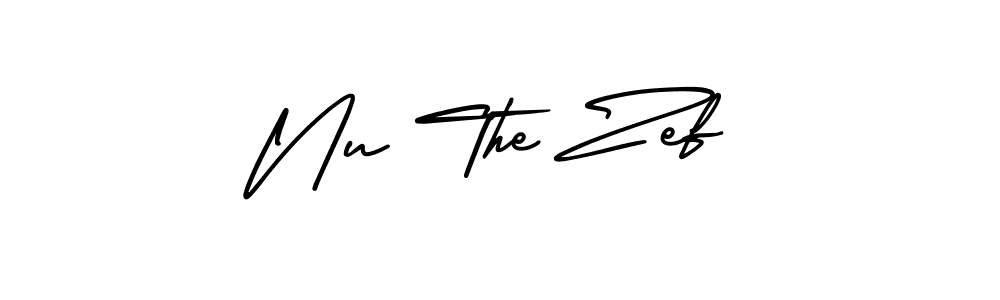 Nu The Zef stylish signature style. Best Handwritten Sign (AmerikaSignatureDemo-Regular) for my name. Handwritten Signature Collection Ideas for my name Nu The Zef. Nu The Zef signature style 3 images and pictures png