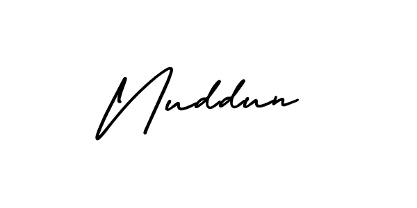 Also You can easily find your signature by using the search form. We will create Nuddun name handwritten signature images for you free of cost using AmerikaSignatureDemo-Regular sign style. Nuddun signature style 3 images and pictures png