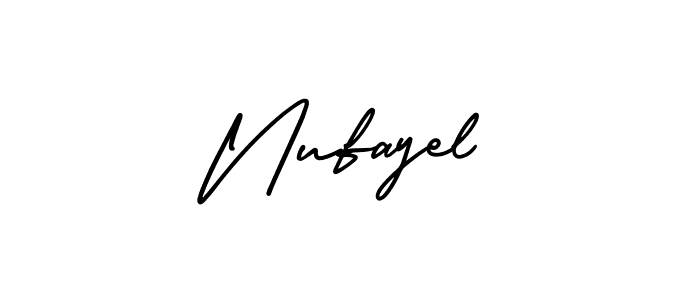 It looks lik you need a new signature style for name Nufayel. Design unique handwritten (AmerikaSignatureDemo-Regular) signature with our free signature maker in just a few clicks. Nufayel signature style 3 images and pictures png