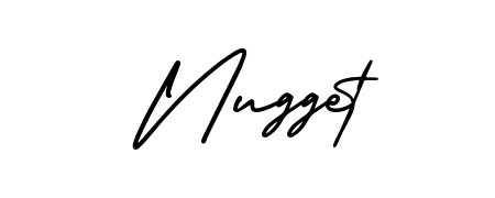 Use a signature maker to create a handwritten signature online. With this signature software, you can design (AmerikaSignatureDemo-Regular) your own signature for name Nugget. Nugget signature style 3 images and pictures png
