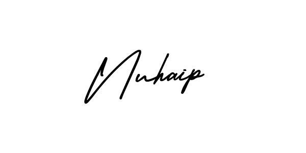 Make a beautiful signature design for name Nuhaip. With this signature (AmerikaSignatureDemo-Regular) style, you can create a handwritten signature for free. Nuhaip signature style 3 images and pictures png