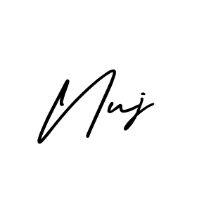 if you are searching for the best signature style for your name Nuj. so please give up your signature search. here we have designed multiple signature styles  using AmerikaSignatureDemo-Regular. Nuj signature style 3 images and pictures png