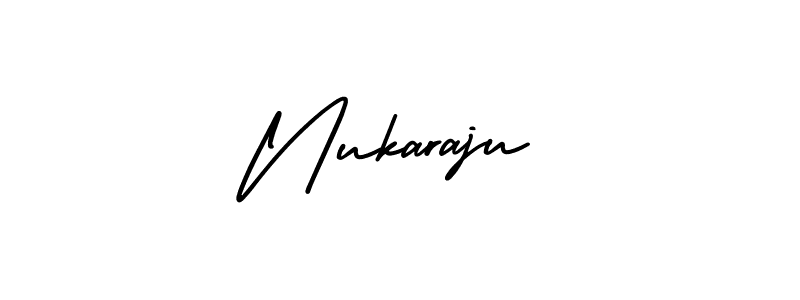 Design your own signature with our free online signature maker. With this signature software, you can create a handwritten (AmerikaSignatureDemo-Regular) signature for name Nukaraju. Nukaraju signature style 3 images and pictures png