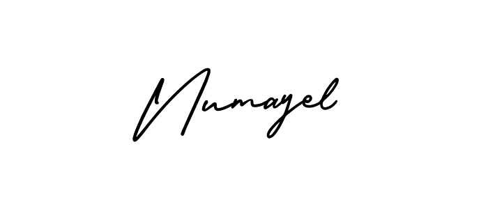 Use a signature maker to create a handwritten signature online. With this signature software, you can design (AmerikaSignatureDemo-Regular) your own signature for name Numayel. Numayel signature style 3 images and pictures png