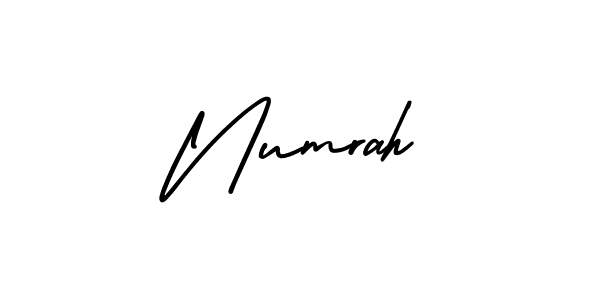 Make a beautiful signature design for name Numrah. Use this online signature maker to create a handwritten signature for free. Numrah signature style 3 images and pictures png