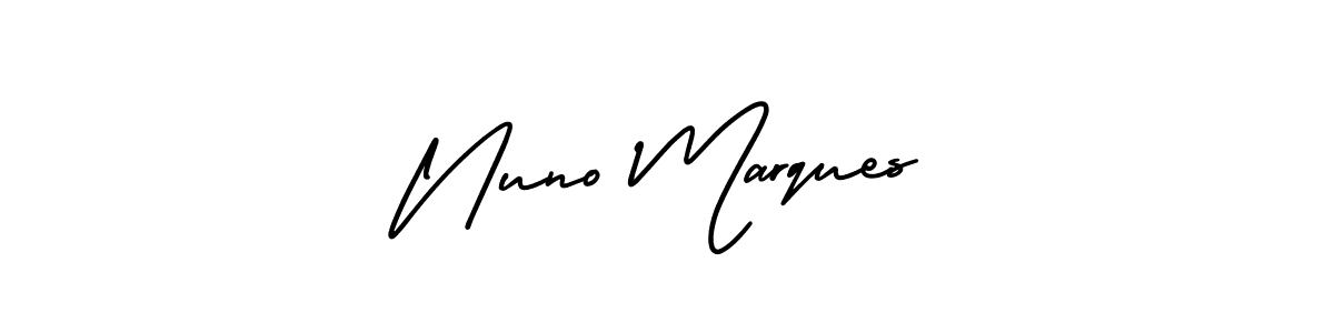 How to make Nuno Marques name signature. Use AmerikaSignatureDemo-Regular style for creating short signs online. This is the latest handwritten sign. Nuno Marques signature style 3 images and pictures png
