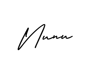 The best way (AmerikaSignatureDemo-Regular) to make a short signature is to pick only two or three words in your name. The name Nunu include a total of six letters. For converting this name. Nunu signature style 3 images and pictures png