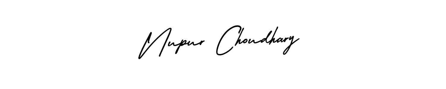 Make a short Nupur Choudhary signature style. Manage your documents anywhere anytime using AmerikaSignatureDemo-Regular. Create and add eSignatures, submit forms, share and send files easily. Nupur Choudhary signature style 3 images and pictures png