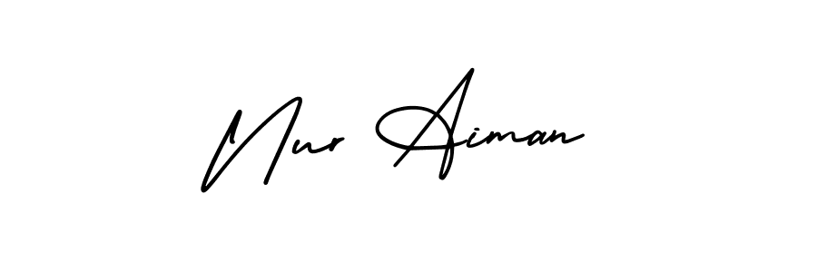 Also we have Nur Aiman name is the best signature style. Create professional handwritten signature collection using AmerikaSignatureDemo-Regular autograph style. Nur Aiman signature style 3 images and pictures png