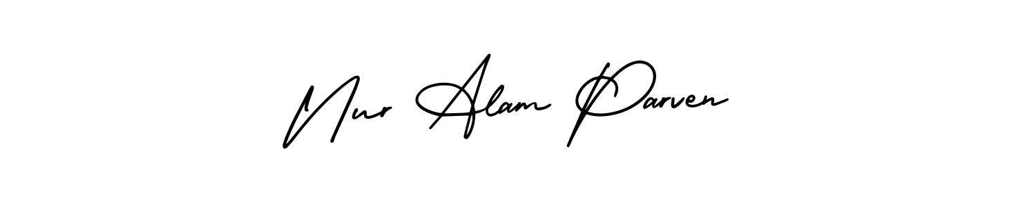 Also we have Nur Alam Parven name is the best signature style. Create professional handwritten signature collection using AmerikaSignatureDemo-Regular autograph style. Nur Alam Parven signature style 3 images and pictures png