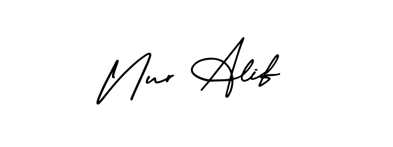 AmerikaSignatureDemo-Regular is a professional signature style that is perfect for those who want to add a touch of class to their signature. It is also a great choice for those who want to make their signature more unique. Get Nur Alif name to fancy signature for free. Nur Alif signature style 3 images and pictures png