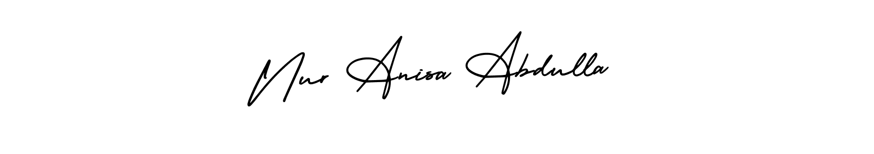 How to Draw Nur Anisa Abdulla signature style? AmerikaSignatureDemo-Regular is a latest design signature styles for name Nur Anisa Abdulla. Nur Anisa Abdulla signature style 3 images and pictures png