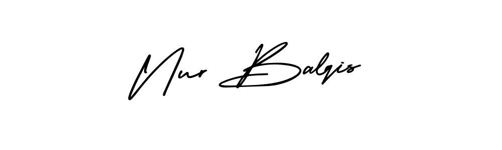 Best and Professional Signature Style for Nur Balqis. AmerikaSignatureDemo-Regular Best Signature Style Collection. Nur Balqis signature style 3 images and pictures png