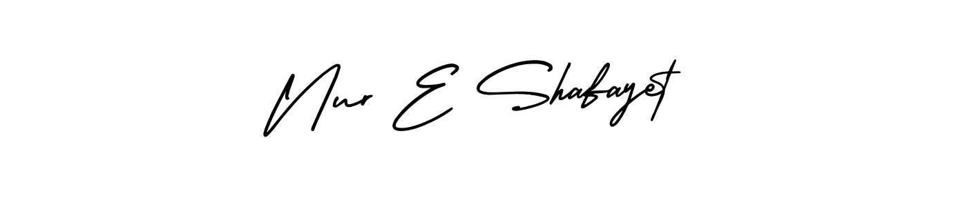 Best and Professional Signature Style for Nur E Shafayet. AmerikaSignatureDemo-Regular Best Signature Style Collection. Nur E Shafayet signature style 3 images and pictures png