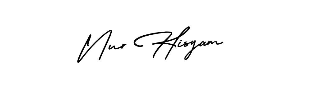 Here are the top 10 professional signature styles for the name Nur Hisyam. These are the best autograph styles you can use for your name. Nur Hisyam signature style 3 images and pictures png